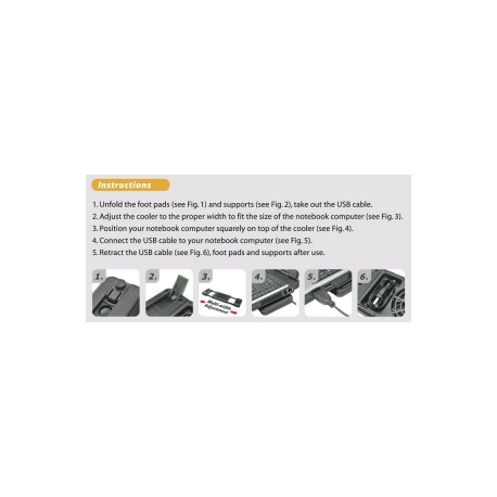 Neomounts by Newstar Laptop Cooler NSLC200 - Notebook fan - black - 2