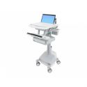 Ergotron StyleView - Cart - for notebook  /  keyboard  /  mouse (Constant Force motion) - drawer (1x1), EU - lockable - medical - aluminium, zinc-plated steel, high-grade plastic - screen size: up to 17.3" - 66 Ah - Sealed Lead Acid (SLA) - TAA Compliant