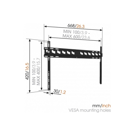 Vogels MA4000-A1 FLAT Wall Mount 40-80" Vogels MA4000-A1 FLAT Wall Mount 40-80"