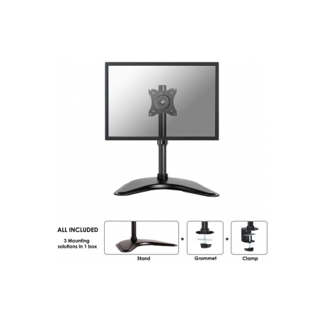 Neomounts by Newstar Select NM-D335 - Stand - for LCD display (full-motion) - black - screen size: 10"-30" - desktop stand, clamp mountable, grommet, desk-mountable - 12