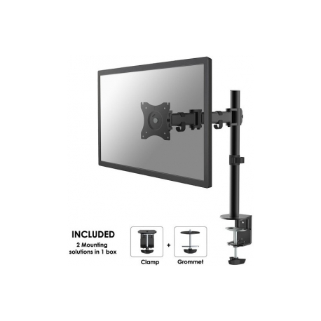 Neomounts by Newstar Select NM-D135 - Mounting kit - for LCD display (full-motion) - black - screen size: 10"-30" - clamp mountable, grommet, desk-mountable - 6