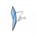 Ergotron LX Dual Side-by-Side Arm - Mounting kit (desk clamp mount, pole, 2 articulating arms, 2 extension brackets, t-bracket, base) - for 2 LCD displays (Constant Force motion) - aluminium, steel - white - screen size: up to 27"