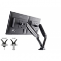 Iiyama DS3002C-B1 - Mounting kit - for 2 monitors (adjustable arm) - black - screen size: 10"-27" - desk-mountable