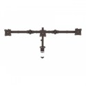 StarTech.com Desk Mount Triple Monitor Arm, Ergonomic VESA 3 Monitor Mount up to 27", Articulating & Height Adjustable Pole Mount, Tilt / Swivel / Rotate LCD / LED Screen, Desk Clamp / Grommet - Monitor Pole Mount (ARMTRIO) - Adjustable arm - for 3 monitors - solid steel - screen size: 13"-27" - for P / N: DK30CH2DPPD, USB3DOCKH2DP