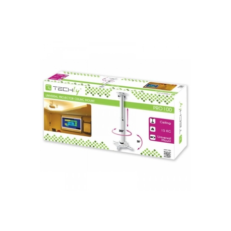 Techly Universal projector ceiling mount 50-77 cm 15 kg white - 3
