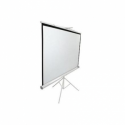 Elite Tripod Series T113UWS1 - Projection screen with tripod - 113" (287 cm) - 1:1 - Matte White - black