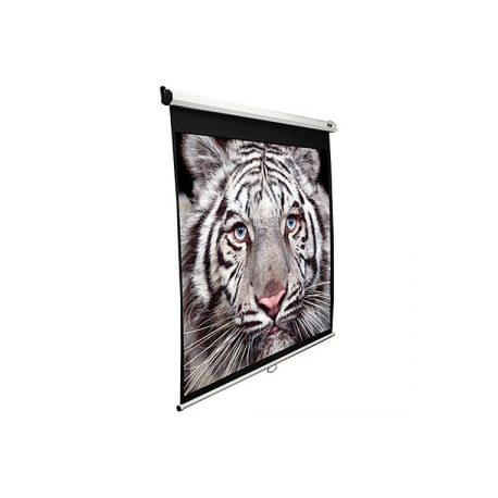 Elite Screens Manual Series M135XWH - Projection screen - ceiling mountable, wall mountable - 135" (343 cm) - 16:9 - MaxWhite - white - 0
