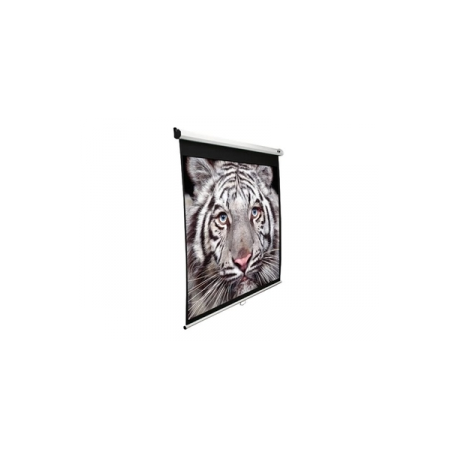 Elite Screens Manual Series M128NWX - Projection screen - ceiling mountable, wall mountable - 128" (325 cm) - 16:10 - Matte White - white - 0