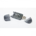 Gembird FD2-SD-1 - Card reader (MMC, SD, RS-MMC) - USB 2.0