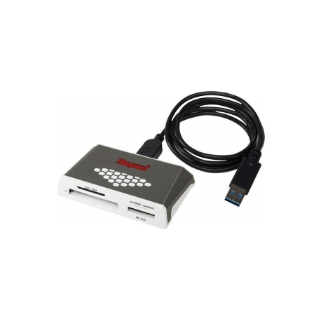 Kingston High-Speed Media Reader - Card reader (CF I, CF II, MS, MS PRO, SD, Duo, MS PRO CF, microSD, SDHC, microSDHC, MS PRO-HG Duo, SDHC UHS-I, SDXC UHS-I, microSDHC