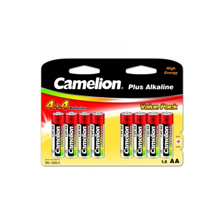 Camelion Plus Alkaline AA (LR06), 8 (4+4) value pack