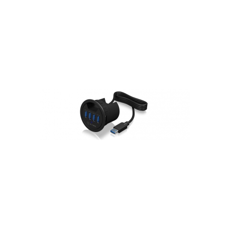Raidsonic IcyBox Desk Hub 4xUSB 3.0, 120 cm USB 3.0 cable