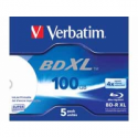 Verbatim - 5 x BD-R XL - 100 GB 4x - ink jet printable surface - jewel case