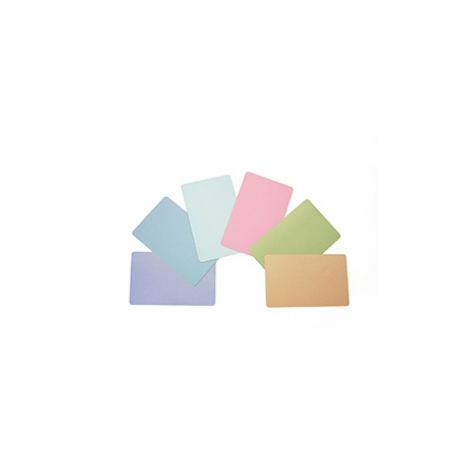 Zebra Color - PVC card - 30 mil - silver metallic - CR-80 Card (85.6 x 54 mm) - 500 card(s) - for Zebra P110m, P330i, P430i for 