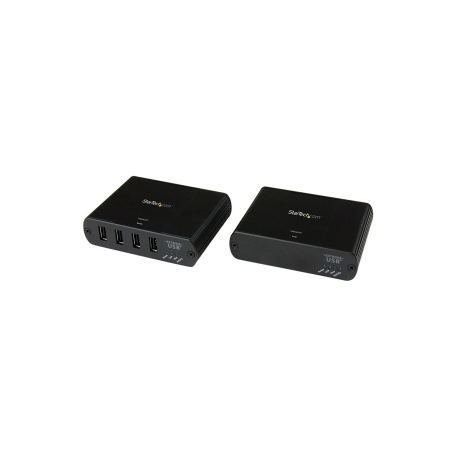 StarTech.com Newer version is USB2G4LEXT2NA - 4 Port USB 2.0 over Gigabit LAN or Direct Cat5e/Cat6 Ethernet Extender System - up to 330 ft (USB2G4LEXT2) - USB extender - USB, USB 2.0 - 4 ports - up to 100 m - 3