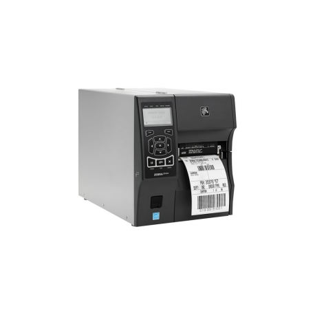 Zebra ZT410 - Label printer - direct thermal / thermal transfer - Roll (11.4 cm) - 300 dpi - up to 254 mm / sec - USB 2.0, LAN, serial, USB host, Bluetooth 2.1 - tear bar - 9