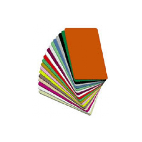 Zebra TrueColours i Series - Polyvinyl chloride (PVC) - 30 mil - white - CR-80 Card (85.6 x 54 mm) 500 card(s) cards - for ZXP Series 8 - 1