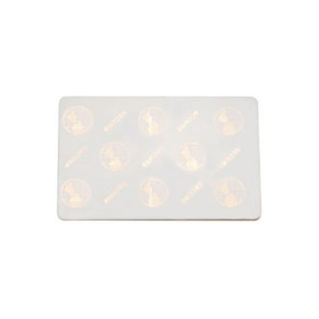 Zebra Premier Plus - 30 mil - white - 500 card(s) embedded hologram (Key Design) PVC card - for Zebra P330m, P630i, P640i - 1