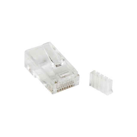 StarTech.com Cat 6 RJ45 Modular Plug for Solid Wire - 50 Pack (CRJ45C6SOL50) - Network connector - RJ-45 (M) - CAT 6 - clear (pack of 50) - for P / N: WIRC6CMPBLU - 1