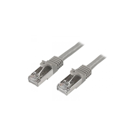 StarTech.com 50cm CAT6 Ethernet Cable, 10 Gigabit Shielded Snagless RJ45 100W PoE Patch Cord, CAT 6 10GbE SFTP Network Cable w / Strain Relief, Grey, Fluke Tested / Wiring is UL Certified / TIA - Category 6 - 26AWG (N6SPAT50CMGR) - Patch cable - RJ-45 (M) to RJ-45 (M) - 50 cm - SFTP - CAT 6 - molded, snagless - grey - 0