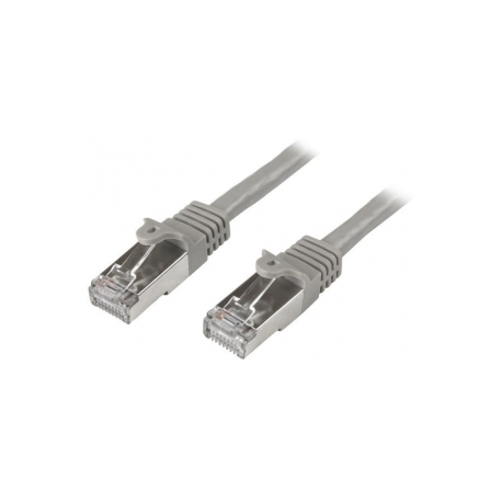 StarTech.com 50cm CAT6 Ethernet Cable, 10 Gigabit Shielded Snagless RJ45 100W PoE Patch Cord, CAT 6 10GbE SFTP Network Cable w / Strain Relief, Grey, Fluke Tested / Wiring is UL Certified / TIA - Category 6 - 26AWG (N6SPAT50CMGR) - Patch cable - RJ-45 (M) to RJ-45 (M) - 50 cm - SFTP - CAT 6 - molded, snagless - grey - 2