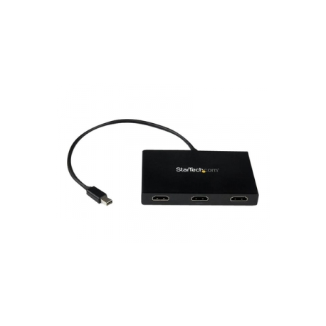 StarTech.com 3 Port Mini DisplayPort MST Hub - 4K 30Hz - Mini DP to HDMI Video Splitter for Multiple Monitors - mDP to HDMI (MSTMDP123HD) - Video / audio splitter - 3 x HDMI - desktop - AC 100 / 240 V - 0