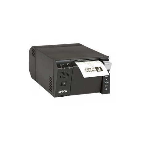 Epson TM T70II - Receipt printer - thermal line - Roll (8 cm) - 180 x 180 dpi - up to 250 mm / sec - USB 2.0, LAN - cutter - dark grey - 5