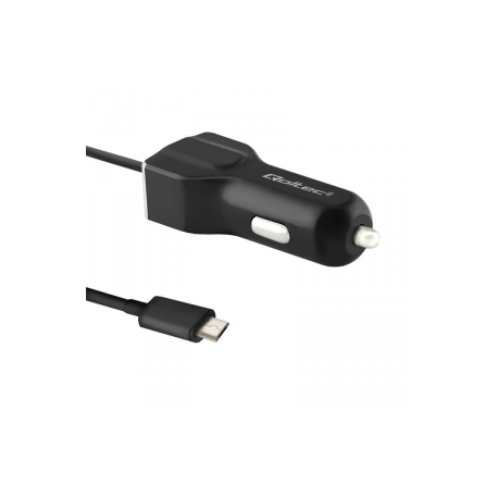 Qoltec Car charger | 12V-24V | 5V/3.4A | USB + micro USB