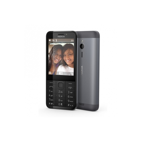 Nokia 230 Dark Silver, 2.8 ", TFT, 240 x 320 pixels, 16 MB, microSD, Dual SIM, Mini-SIM, Bluetooth, 3.0, USB version microUSB 1.