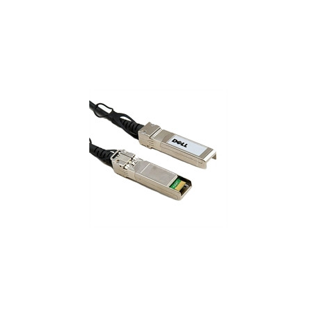 Dell 10GbE Copper Twinax Direct Attach Cable - Direct attach cable - SFP+ (M) to SFP+ (M) - 3 m - twinaxial - for Networking N3132, S4048, X1026, X1052; PowerEdge R230, R430, R440, R540, R830, T440, T640 - 1