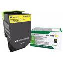 Lexmark X317 - Yellow - original - toner cartridge LCCP, LRP - for Lexmark CS317dn, CS417dn, CS517de, CX317dn, CX417de