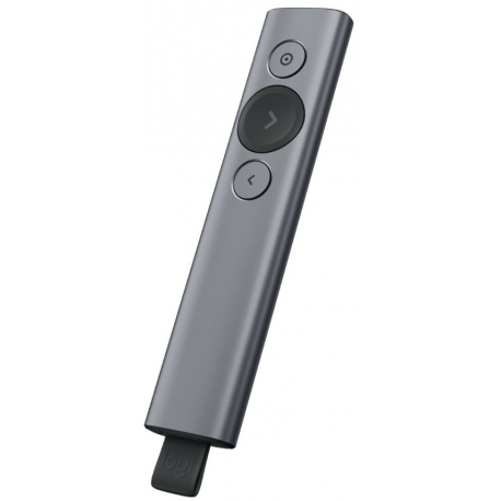Logitech Spotlight Plus - Presentation remote control - 3 buttons - slate - 2