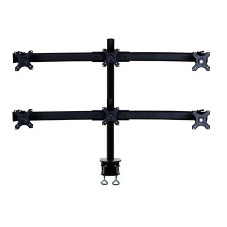 Neomounts by Newstar FPMA-D700D6 - Mounting kit - for 6 LCD displays (full-motion) - black - screen size: 19"-27" - clamp mountable, desk-mountable - 2