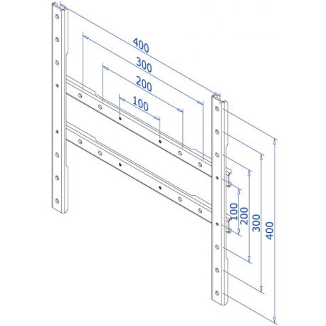 Neomounts by Newstar FPMA-VESA425 - Mounting component (VESA adapter plate) - for LCD display - black - screen size: 27"-60" - 8