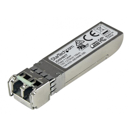 StarTech.com HPE JD094B Compatible SFP+ Module, 10GBASE-LR, 10GbE Single Mode (SMF) Fiber Optic Transceiver, 10GE Gigabit Ethernet SFP+, LC Connector, 10km, 1310nm, DDM, HPE 5900, 12500, 5500 - Lifetime Warranty (JD094BST) - SFP+ transceiver module (equivalent to: HP JD094B) - 10 GigE - 10GBase-LR - LC single-mode - up to 10 km - 1310 nm - 2
