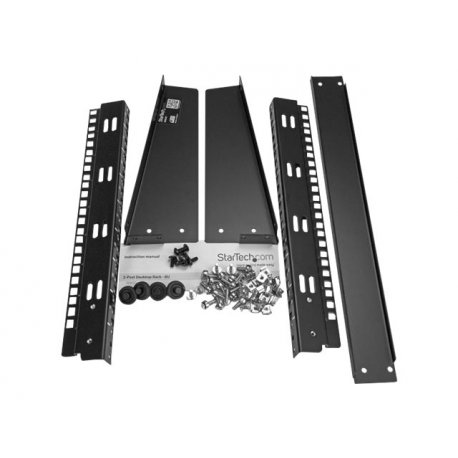 StarTech.com 8U Open Frame Network Rack - 19" 2 Post Free Standing Desktop Rack for Computer, AV, Media, IT, Data & Server Room Equipment (RK8OD) - Rack open frame - 2-post - 8U - 4