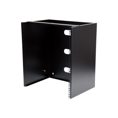 StarTech.com Wall Mount Patch Panel Rack - 15U Wall Mount Rack - 2 Post Open Frame Rack - Wall Mount Network Patch Panel (WALLMNT12) - Wall mount bracket - black - 12U - 1