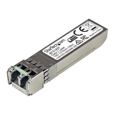 StarTech.com 10 Gb Fiber SFP+ - HP J9151A Compatible - SM LC -10km / 6.2 mi - Lifetime Warranty (J9151AST) - SFP+ transceiver module (equivalent to: HP J9151A) - 10 GigE - 10GBase-LR - LC single-mode - up to 10 km - 1310 nm - for HPE 6120, 6600, SFP+ zl; HPE Aruba 2930F 24, 2930F 48, 5406 - 2