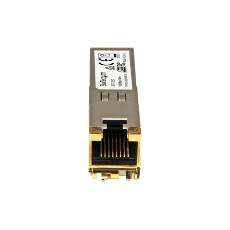 StarTech.com HPE J8177C Compatible SFP Module, 1000BASE-T, SFP to RJ45 Cat6 / Cat5e, 1GE Gigabit Ethernet SFP, RJ-45 (Copper) 100m, HPE 1810, 1820, 2530, 1Gbps Mini GBIC Transceiver SFP - Lifetime Warranty (J8177CST) - SFP (mini-GBIC) transceiver module (equivalent to: HP J8177C) - GigE - 1000Base-T - RJ-45  /  SFP (mini-GBIC) - up to 100 m - for HPE 1810, 1910, 20p 10 / 100 / 1000, 2610, 3500, 6200, Switch 8212; HPE Aruba 2530, 5406 - 5
