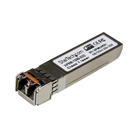 StarTech.com Cisco SFP-10G-LRM Compatible SFP+ Module, 10GBASE-LRM, 10GbE MMF Optic Transceiver, LC Connector, 200m, 1310nm, DDM, Cisco Firepower, ASR9000, C9300, Mini GBIC Transceiver - Lifetime Warranty (SFP10GLRMST) - SFP+ transceiver module (equivalent to: Cisco SFP-10G-LRM) - 10 GigE - 10GBase-LRM - LC multi-mode - up to 220 m - 1310 nm - 1