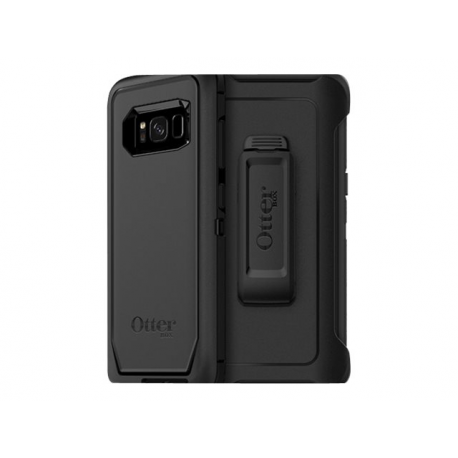 OtterBox Defender Series - Back cover for mobile phone - rugged - polycarbonate, synthetic rubber - black - for Samsung Galaxy S8 - 4