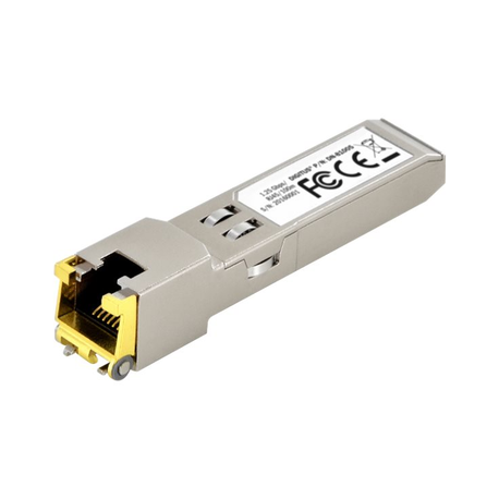 DIGITUS Professional DN-81005 - SFP (mini-GBIC) transceiver module - GigE - 10Base-T, 100Base-TX, 1000Base-T - RJ-45 - up to 100 m - 3