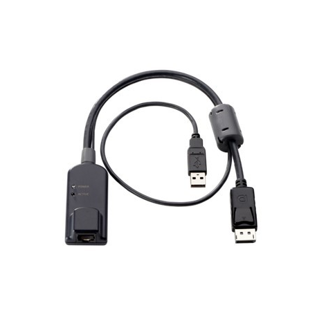 HPE KVM Console USB / DisplayPort Interface Adapter - Video  /  USB adapter - RJ-45 (F) to USB, DisplayPort (M) - 1