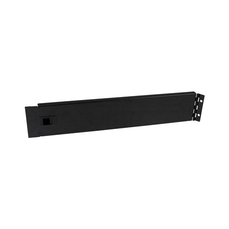 StarTech.com 2U Hinged Rack Panel - Solid Blanking Panel - Tool-less Installation - TAA Compliant Filler Panel - Reversible (RKPNLHS2U) - Blank panel - front - black - 2U - 19" - for P / N: RK2433BKM, RK2537BKM, RK3236BKF, RK4236BKB, RK4242BK24, RK4242BK30, RKQMCAB12V2 - 0