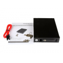 StarTech.com Mobile Rack Backplane for 2.5" SATA / SAS Drive - Supports 5mm-15 mm SSDs / HDDs - Hot Swap Vented Metal Enclosure (SATSASBP125) - Storage drive cage - 2.5" - black, silver - for P / N: SATSASBP425
