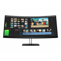 HP Z38c - LED monitor - curved - 37.5" - 3840 x 1600 UWQHD+ @ 60 Hz - IPS - 300 cd / m² - 1000:1 - 5 ms - HDMI, DisplayPort, USB-C - black