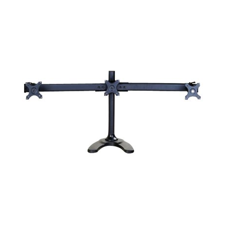Neomounts by Newstar FPMA-D700DD3 - Stand - for 3 LCD displays - black - screen size: 10"-27" - desktop stand, grommet, desk-mountable - 1