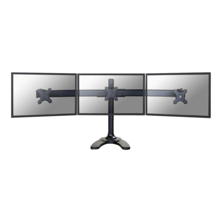 Neomounts by Newstar FPMA-D700DD3 - Stand - for 3 LCD displays - black - screen size: 10"-27" - desktop stand, grommet, desk-mountable - 3