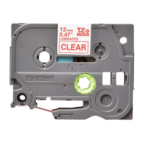 Brother TZe-132 - Red on clear - Roll (1.2 cm x 8 m) 1 cassette(s) laminated tape - for Brother PT-D210, D600, H110, P750, P950; P-Touch Cube PT-P300; P-Touch Cube Pro PT-P910 - 2