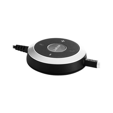 Jabra Evolve 80 MS stereo - Headset - full size - wired - active noise cancelling - 3.5 mm jack - Certified for Skype for Business - 7